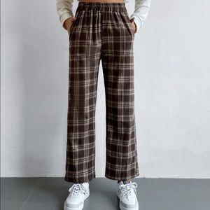 SHEIN Plaid Pants 🤎